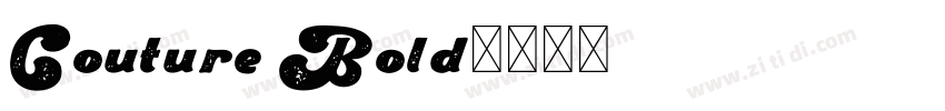 Couture Bold字体转换